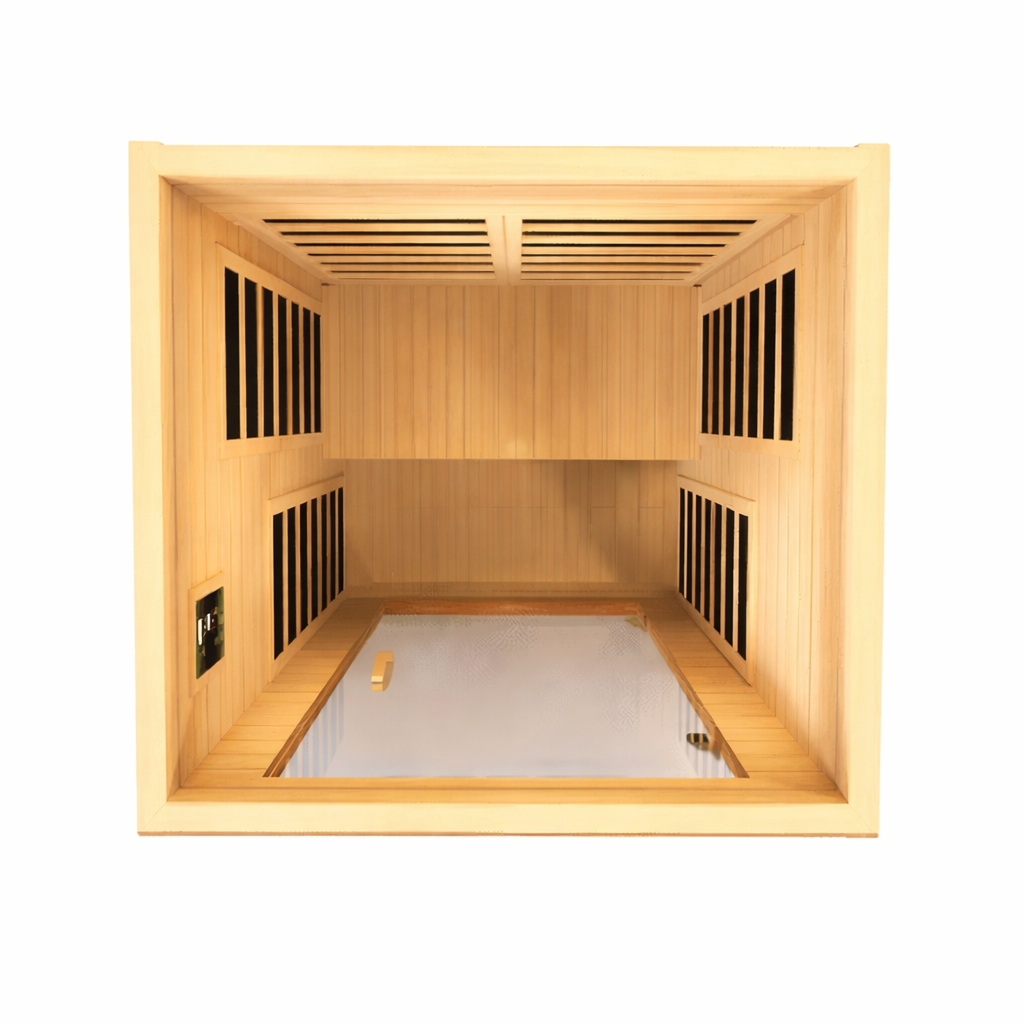 Dynamic Cordoba Elite 2-Person Ultra Low EMF (Under 3MG) FAR Infrared Sauna (Canadian Hemlock)