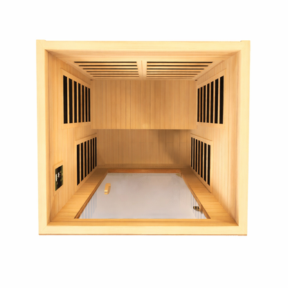 Dynamic Cordoba Elite 2-Person Ultra Low EMF (Under 3MG) FAR Infrared Sauna (Canadian Hemlock)
