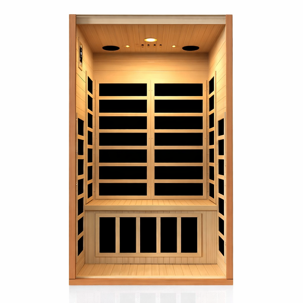 Dynamic Cordoba Elite 2-Person Ultra Low EMF (Under 3MG) FAR Infrared Sauna (Canadian Hemlock)