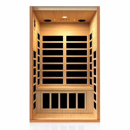 Dynamic Cordoba Elite 2-Person Ultra Low EMF (Under 3MG) FAR Infrared Sauna (Canadian Hemlock)